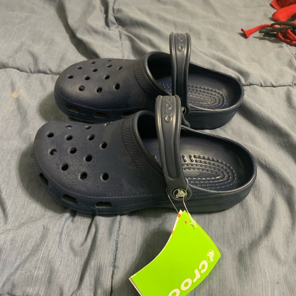 Navy Blue Crocs